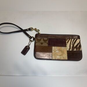 COACH Patchwork wristlet
